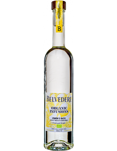 Belvedere Organic Infusions Lemon & Basil Flavored Vodka